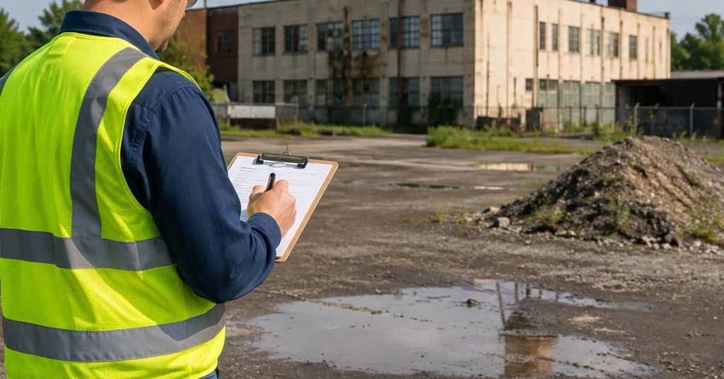 Environmentalist doing Environmental Site Assessments in NJ for Commercial and Industrial Properties